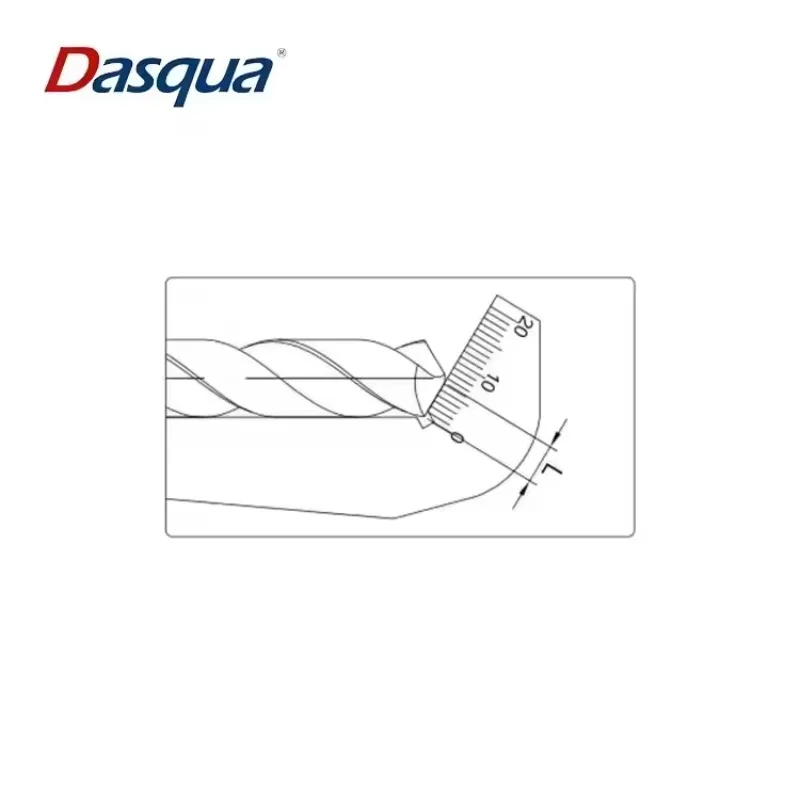 Dasqua Stainless Steel 118 Degree Twist Drills Tip Angle Gauge Drill Grinding Gauge