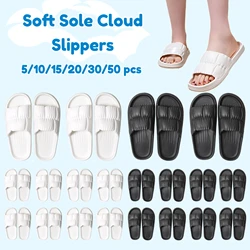 5-50 Pairs Cloud Slides for Women Men Pillow Slippers Wedding Guests Beach Sandals House Shower Shoes Salon Spa Hotel Slippers