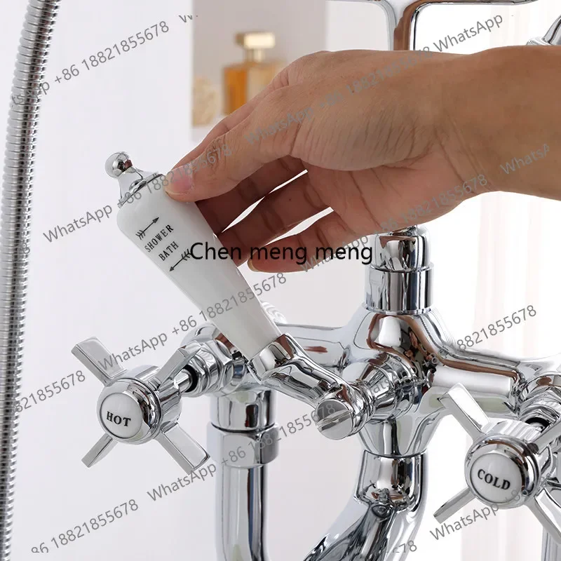 

Большая акция: Смеситель для ванны от пола до потолка в британском ретро-стиле с керамическим дизайном Nordic Light Luxury и аэратором NP