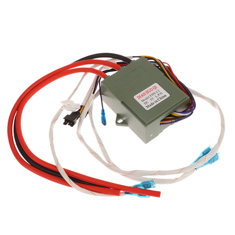 1Pc DC 3V Gas Stove Double Ignition With Temperature Control And Display Pulse Igniter 12 Wires For  Gas Water Heater.