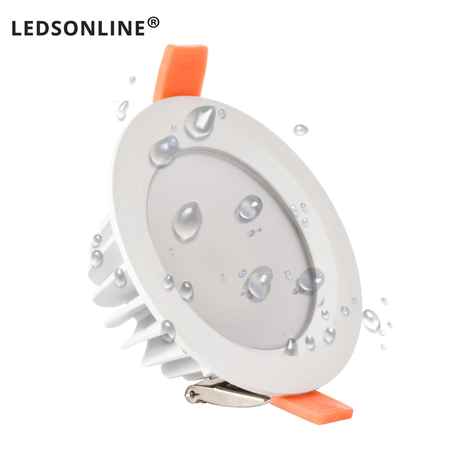 Quality Waterproof IP65 LED Downlight AC85-220V 7W 9W 12W 15W LED Lamp Recessed LED Spot Light For Bathroom kitchen