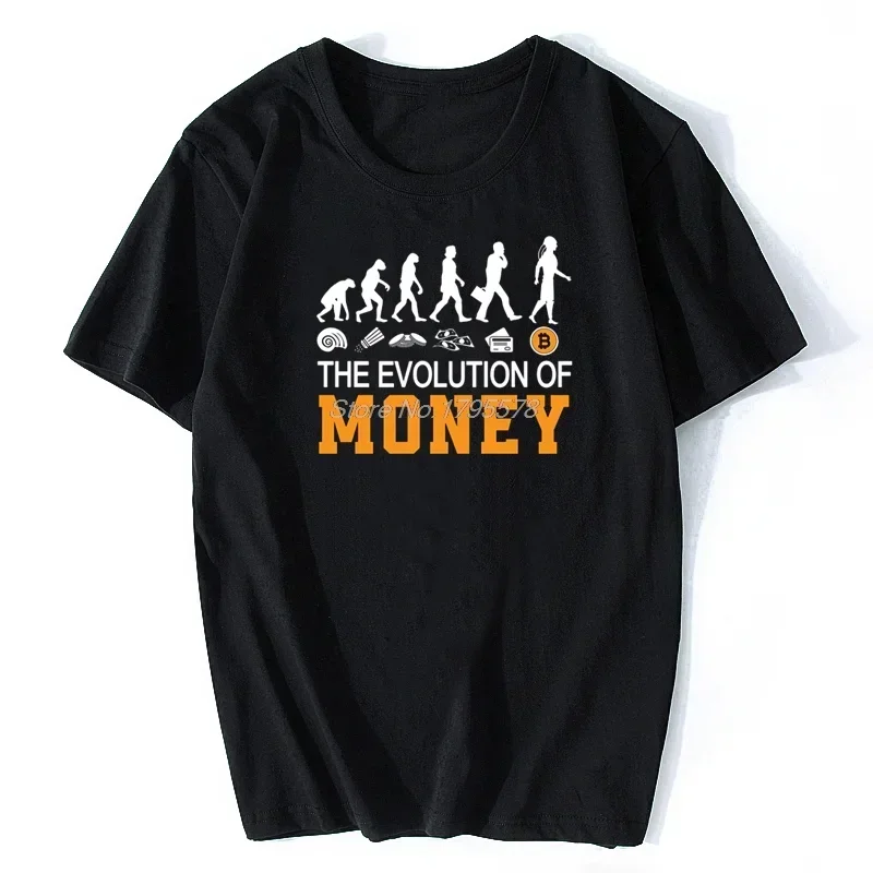 Fashion Offerts Clothes Bitcoin Is The Future Funny T Shirt Men Dogecoin Stocks The Coinfather T-Shirt Men Cotton Tees Tops