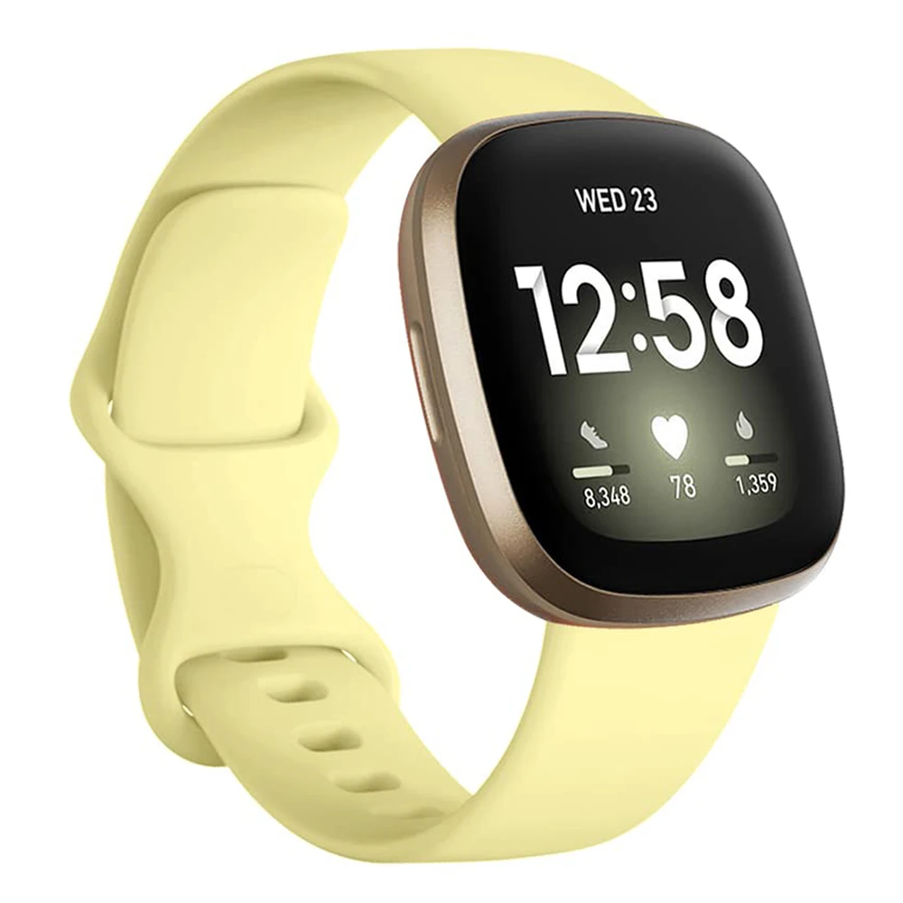 Siliconen band voor Fitbit Versa 4 3 Sense 2-band Smartwatch-accessoires vervangende correa Sportarmband Fitbit Versa 3-banden