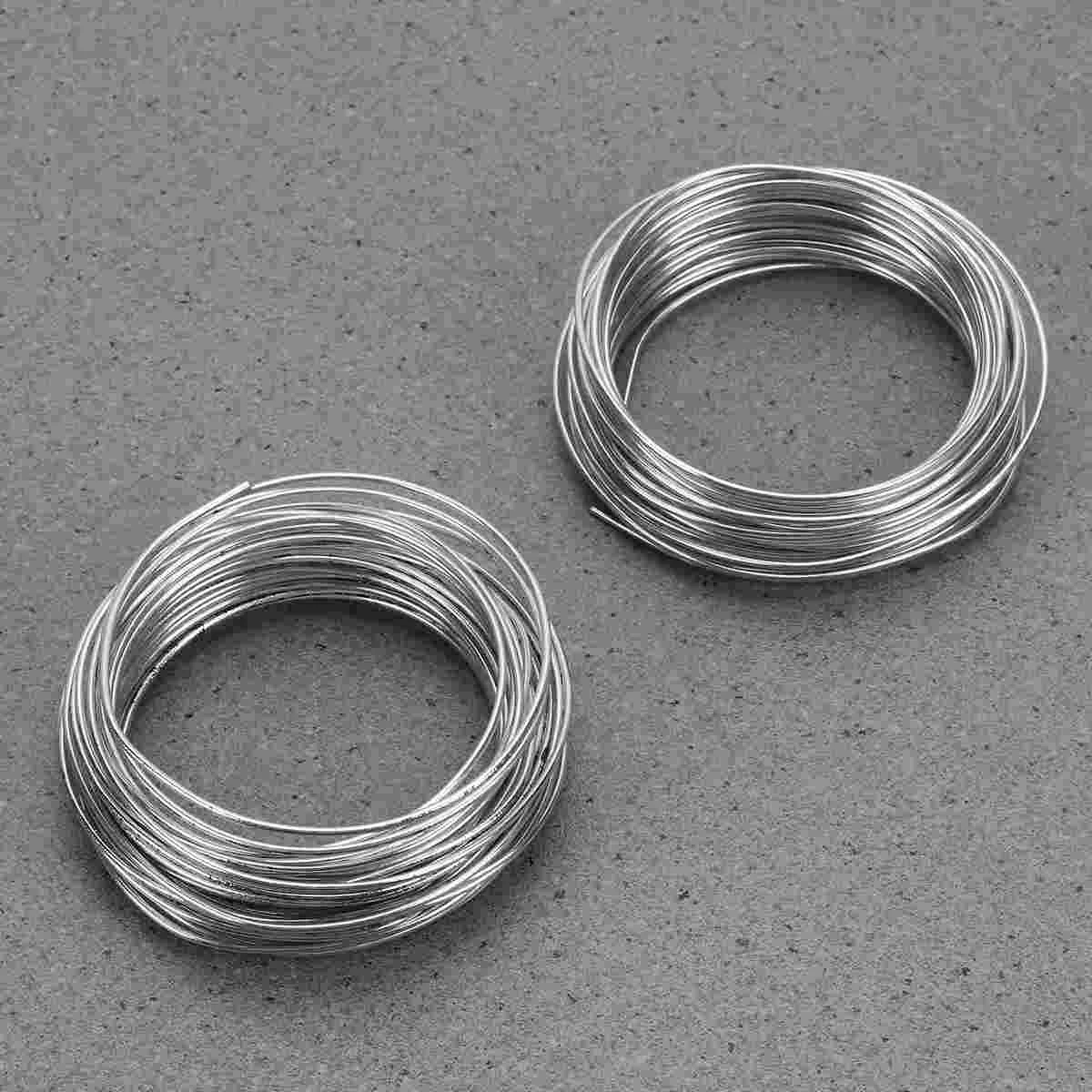 2pcs Wire DIY Metal Wire Useful Craft Making Wire Durable Dolls Making Wire Portable Sculpture Tools (1mm Diameter, 10M