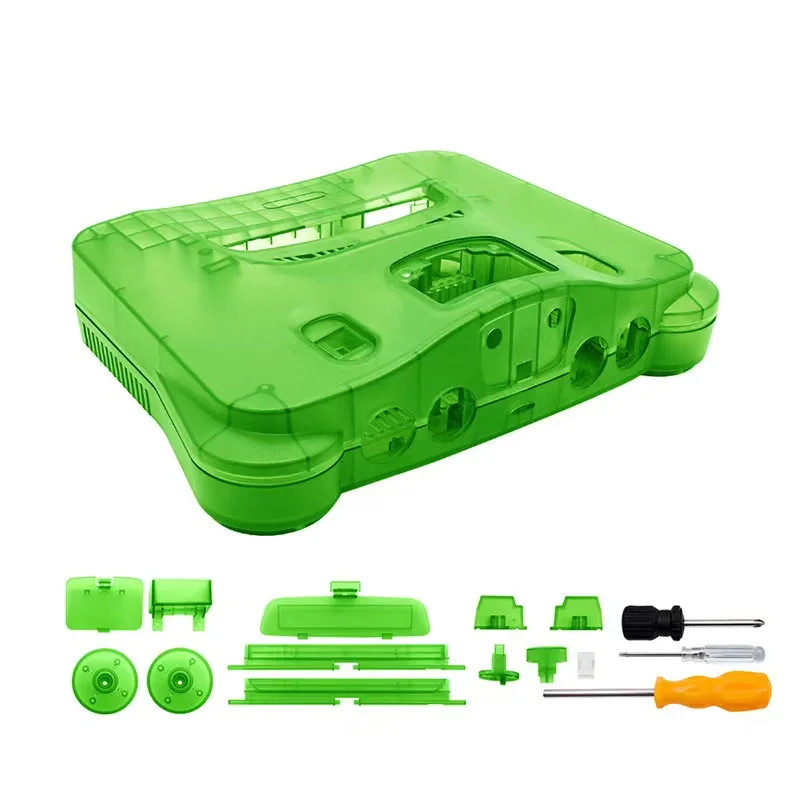 حافظة شفافة بديلة من البلاستيك من Bitfunx لهاتف N64 Nintendo 64، حافظة بديلة، صناديق شفافة #2