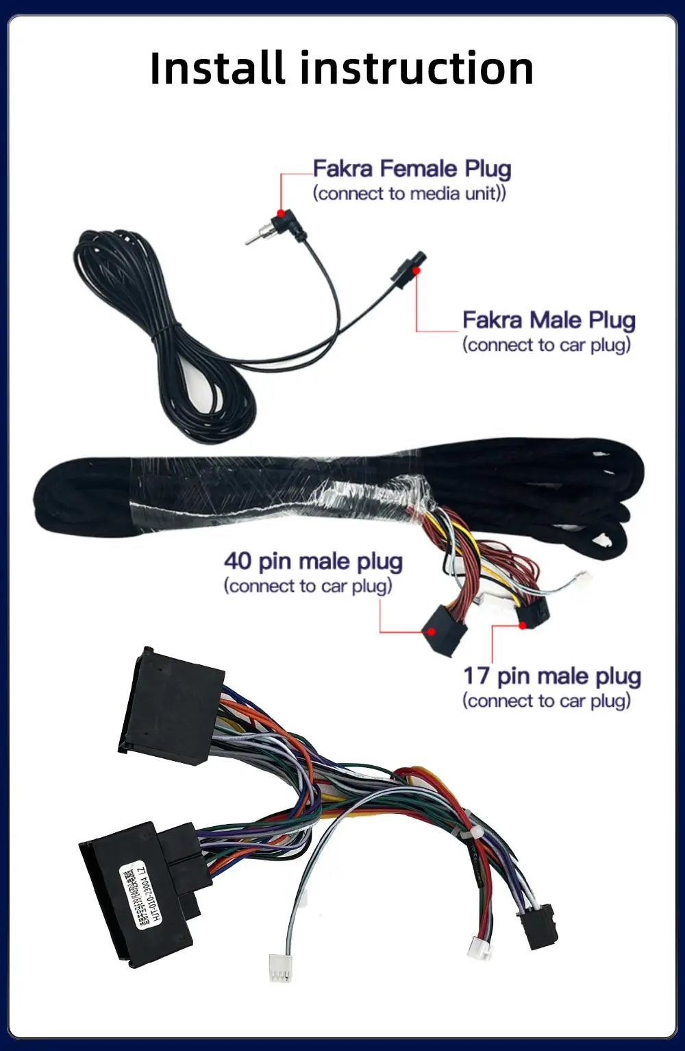 Für BMW 3er 5er Serie E39 E46 E53 Autoradio Stereo-Player 12V 6M Stromverlängerungskabel mit Integrierter Antenne – Detail 4