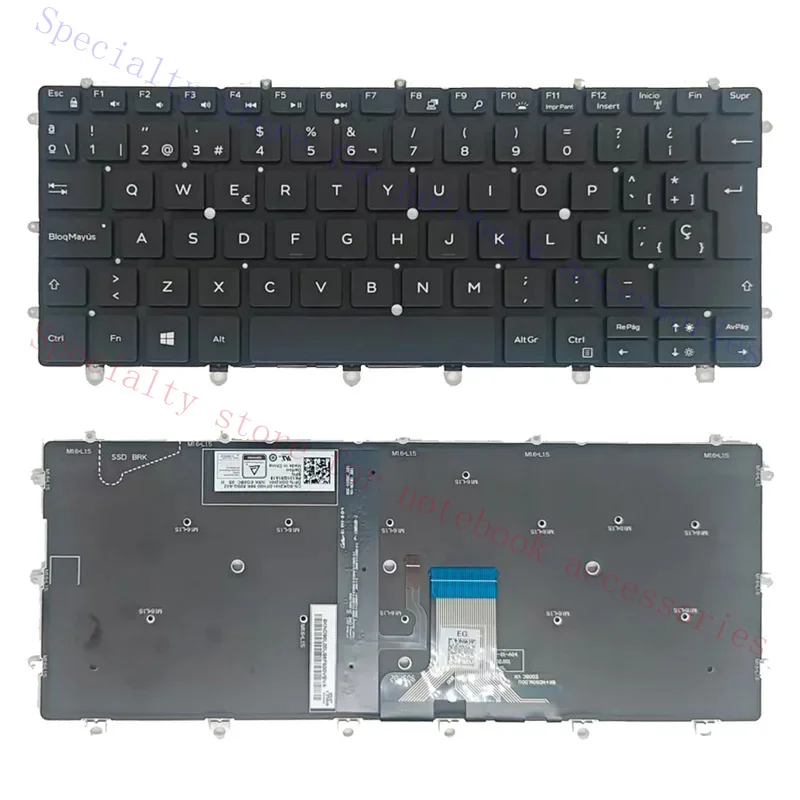 New SP LA Laptop Keyboard For DELL For XPS 13 9365 P71G 0WPCF9 PK131QS1A00