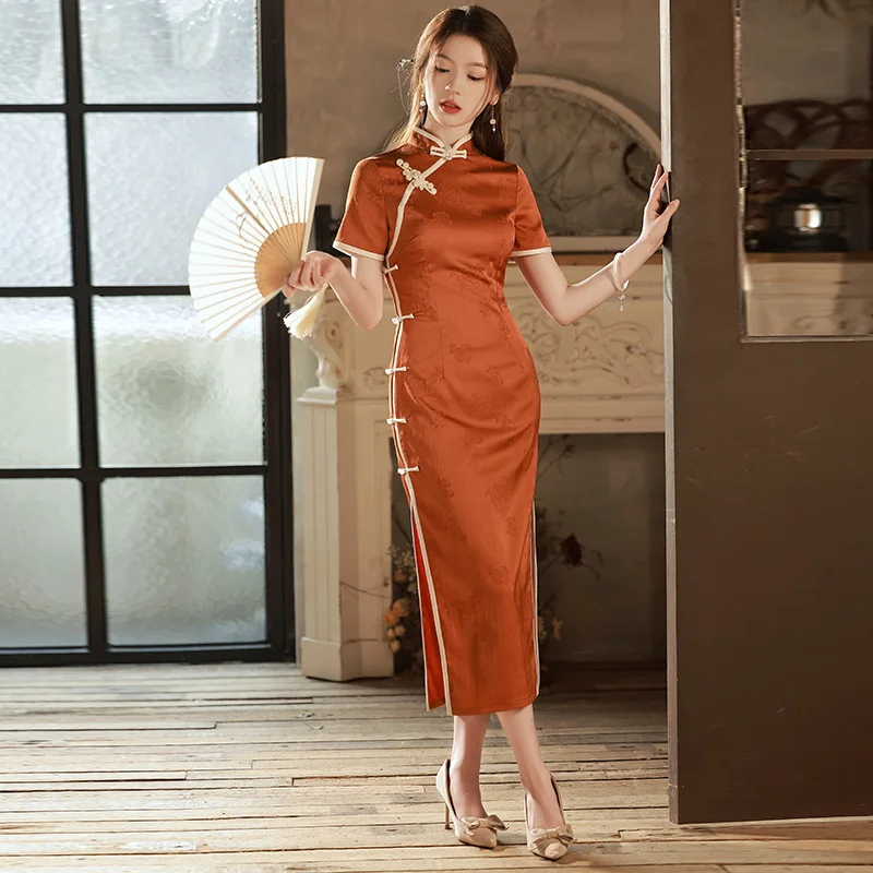 

Young Girl Cheongsam 2023 Spring New Chinese Style Young Simple Elegant Daily Wear National Style Comfortable Popular Dress