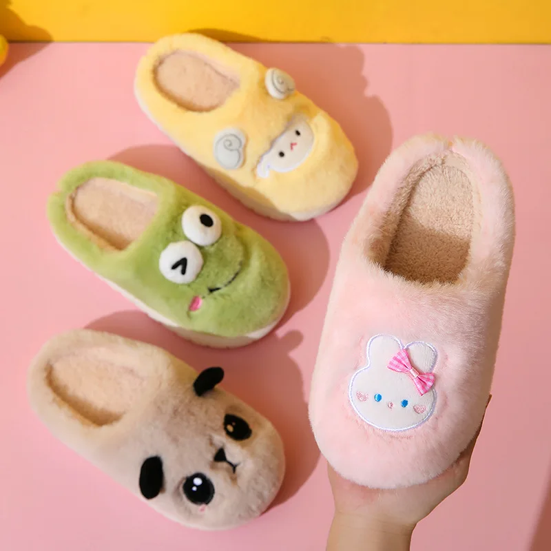 

Baby Slippers The Cartoon Boy Girl for Children Shoes Shoe Winter No-slip Slippers Cute in Door Girl Boy Infant Bathroom Animal