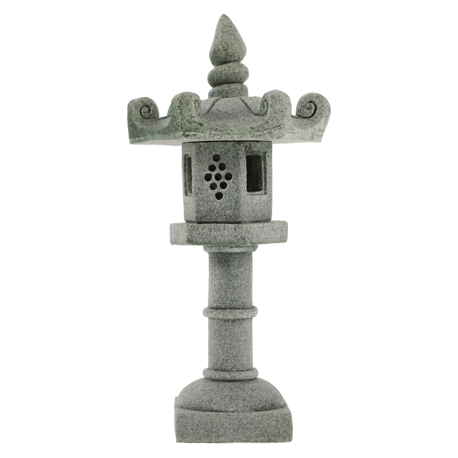

Realistic Pagoda Statue Chinese Style Stone Lantern Ornament Micro Landscape Bonsai Garden Decoration Miniature Scene Pavilion