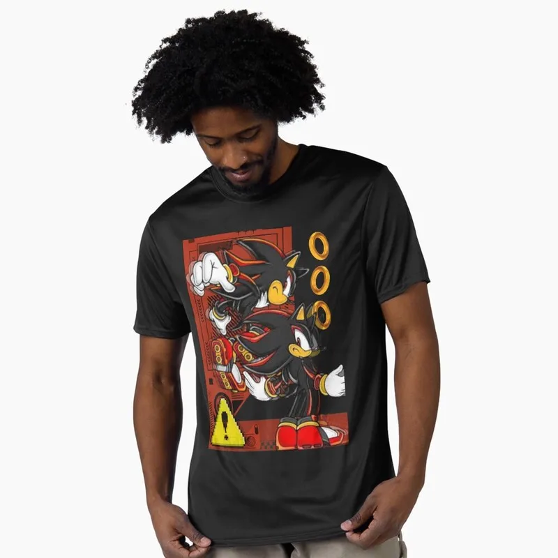 90s Cartoon Series Cute Sonic The Hedgehog Shadow Gift t shirt 0603 Vintage Racing Anime Graphic Tee Y2K clothes US Size S-6XL