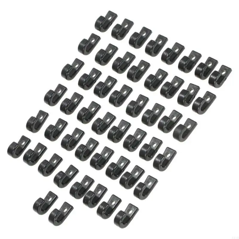 50個カヤックラッシングフックバンジーコードフックカヌー修理用使いやすい