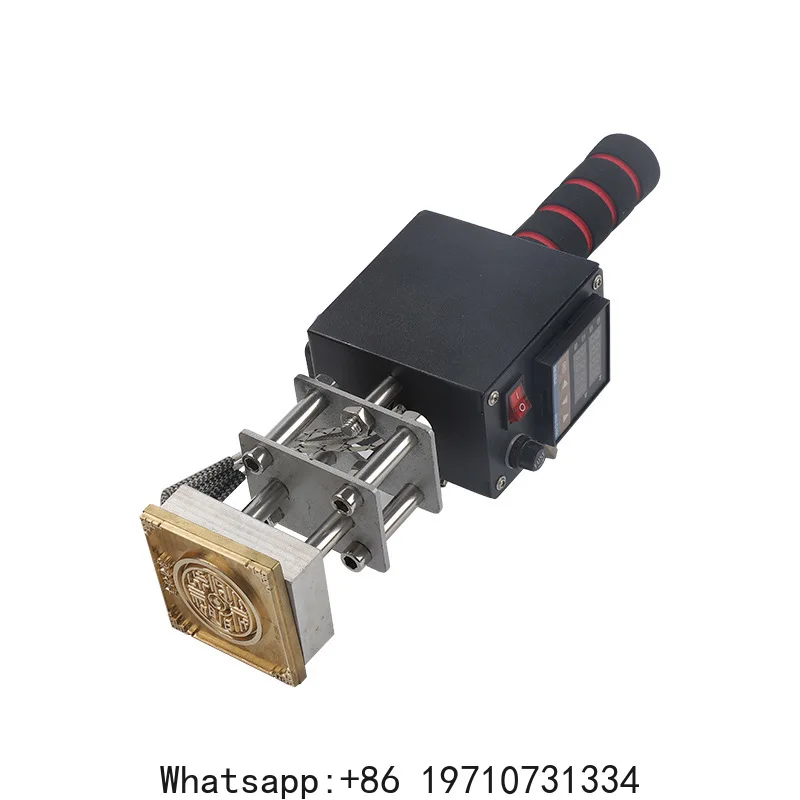 Máquina de Gravação a Quente Portátil 5x7cm/8x10cm para Marcação Digital em Couro, Papel e Madeira - Ferramenta de Estamparia a Quente para Logotipos