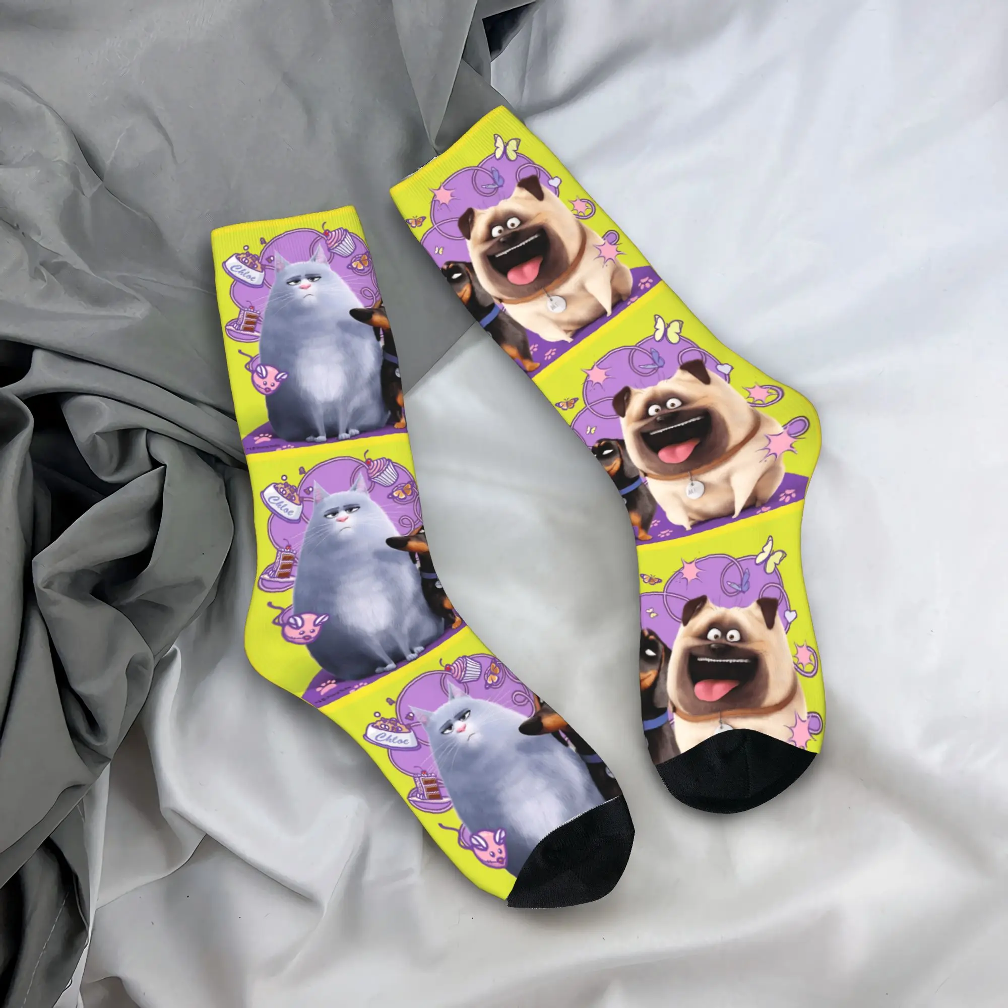 

The Secret Life of Pets Stockings Men's Socks High Quality Fashion Socks Autumn Running Sports Non-Slip Design Socks Gift