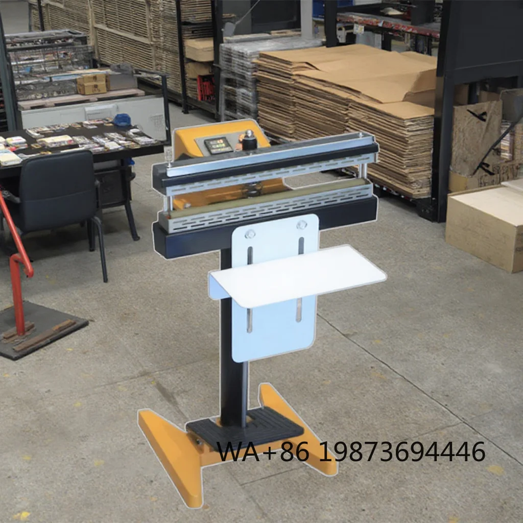 Vertical Aluminum Frame Pedal Impulse Sealer, Suitable For Beverage Chemical Apparel Packaging