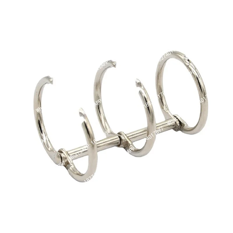 

50pcs Loose Leaf Book Binder Hinged Ring Binding Rings Calendar Circle 3 For Notebook Album Scrapbook Clips