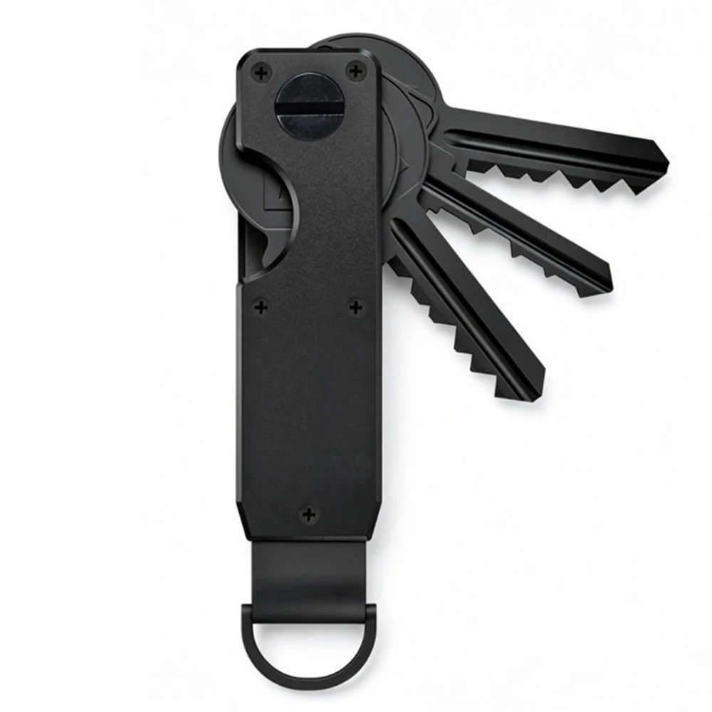 Key Organizer Compact Key Holder Metal Key Chain Minimalist key case key holder for keychain Secures 1-5 Keys