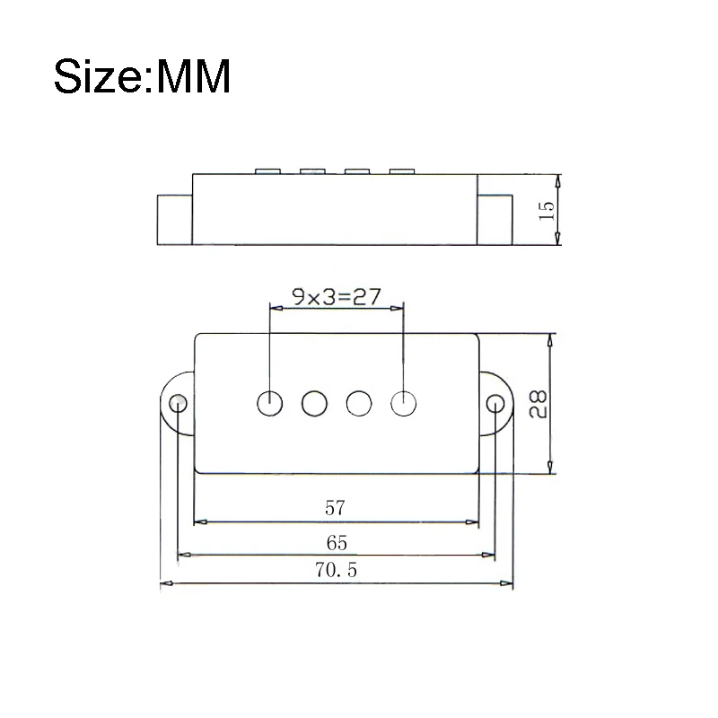 [Pickup DIY Kits] 1 Set Alnico 5 PB Bass Pickup Kits- Fiber Bobbin/Alnico V Pole Piece/Waxed Cloth Cable Pickup Kits for PB Bass