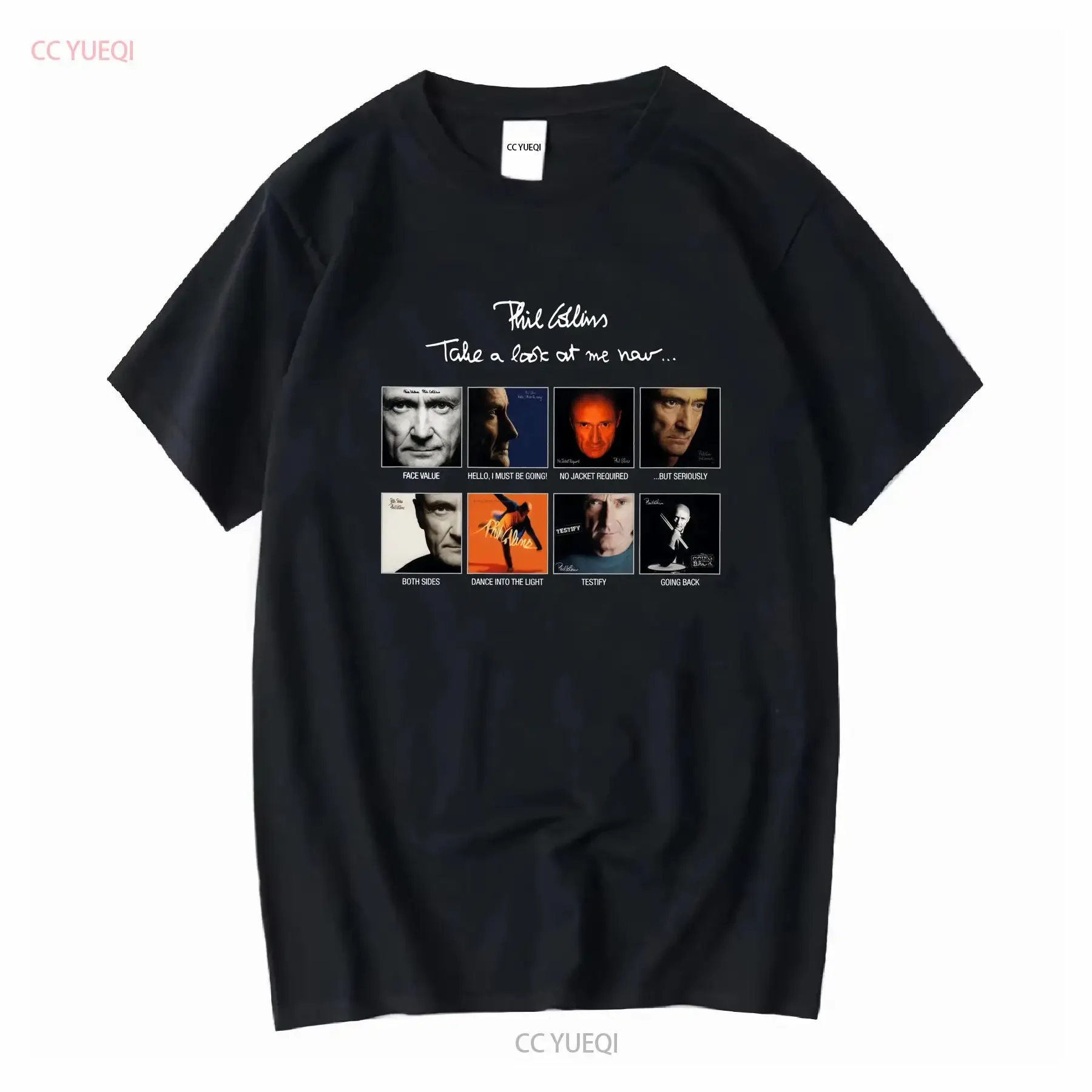 New Phil Collins Take a Look at Me Now Black T Shirt S to 5XL For Fan TM50 long sleeves vintage Washed Top For Everyday Wear