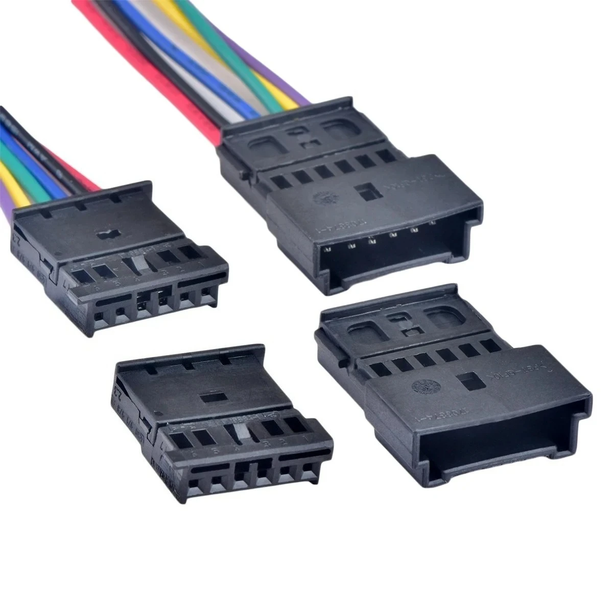 Connecteur de 6 broches pour éclairage de plaque d'immatriculation de coffre automobile, prise de volant 1719684-1 1703874-1 4B0971978B 4B0 971 978