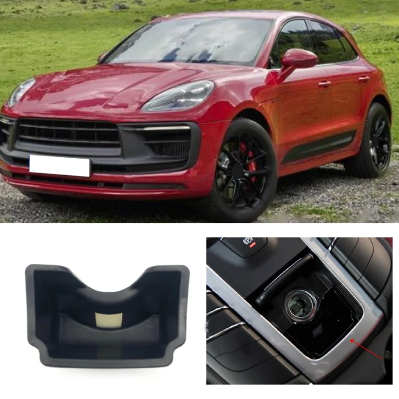 Car Ashtray Liner Box For Porsche Macan 95B-1 2014-2018 95B-2 2019-2020 Car Replacement Accessories 95B857311