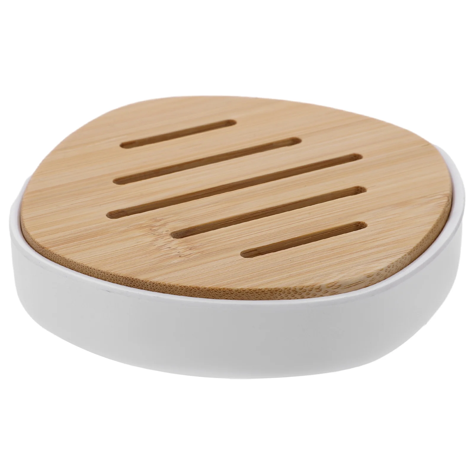 

Bamboo Soap Dish with Excellent Craftsmanship Lightweight Drain Design for Bathroom Kitchen Sink Shower Soap Holder