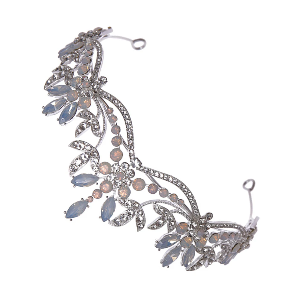 

1Pc Glamorous Rhinestone Crown Wedding Headdress Bridal Headwear Girls Hair Accessory Elegant Princess Tiara