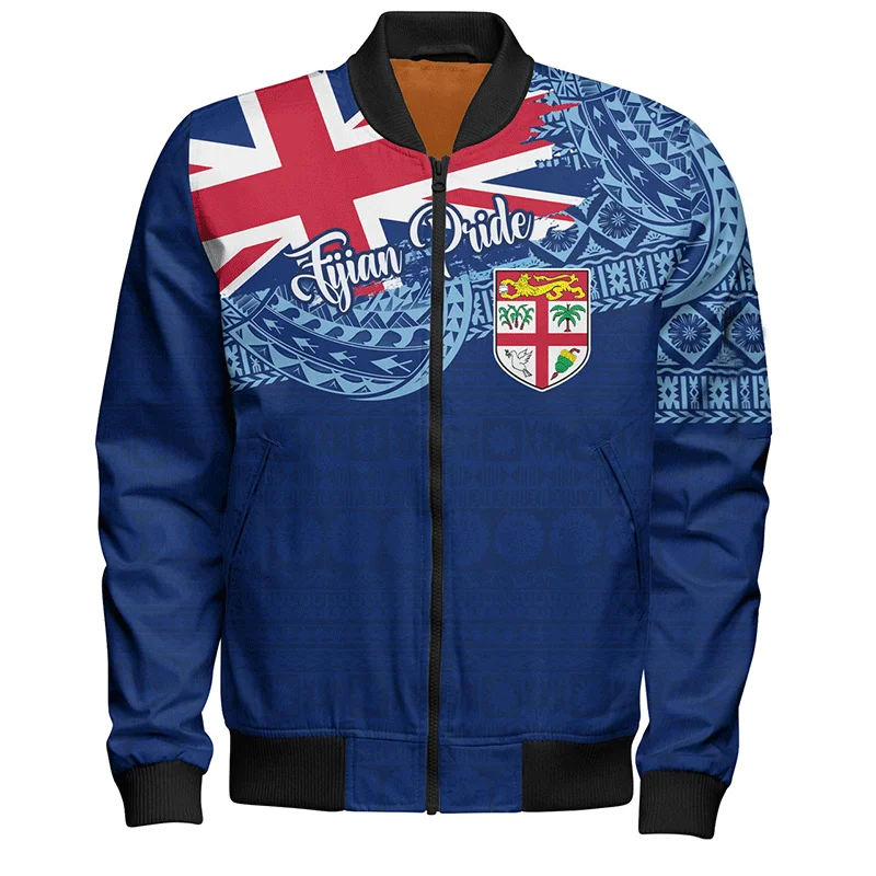 

Harajuku New 3D TheRepublic Of Fiji Flag Printing Jacket Matanitu Tugalala O Viti Emblem Graphic Jackets For Mens Clothing Tops