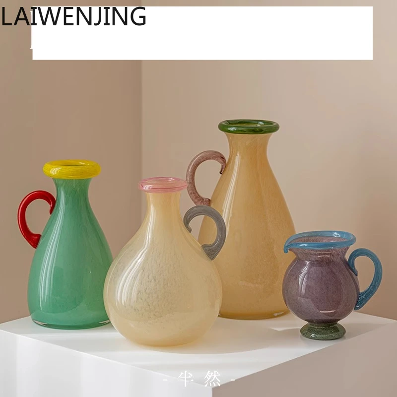 

SGF dopamine handle glazed vase colored light luxury high-end ornament