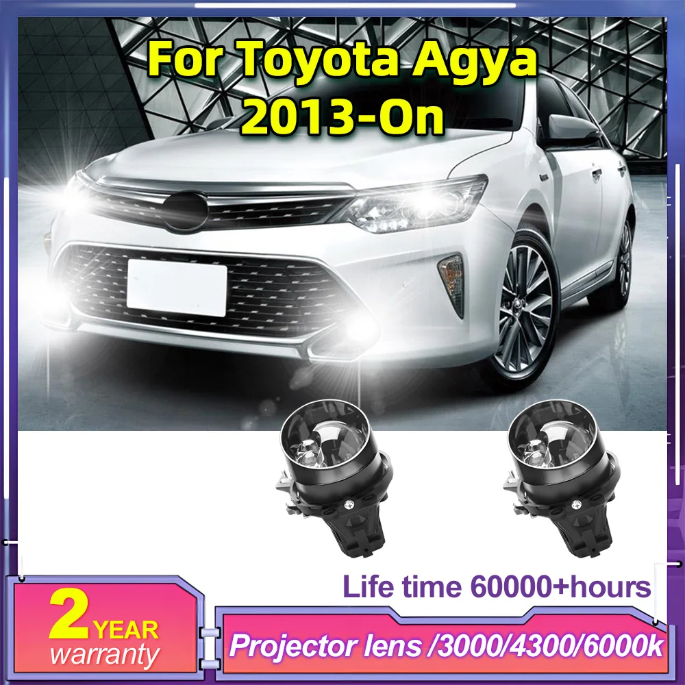 

2X 3 inch Car Fog Lamp LED Projector Lenses 90W foglight 20000LM 3000K 4300K 6000K For Toyota Agya 2013-On 2014 2015 2016 2017