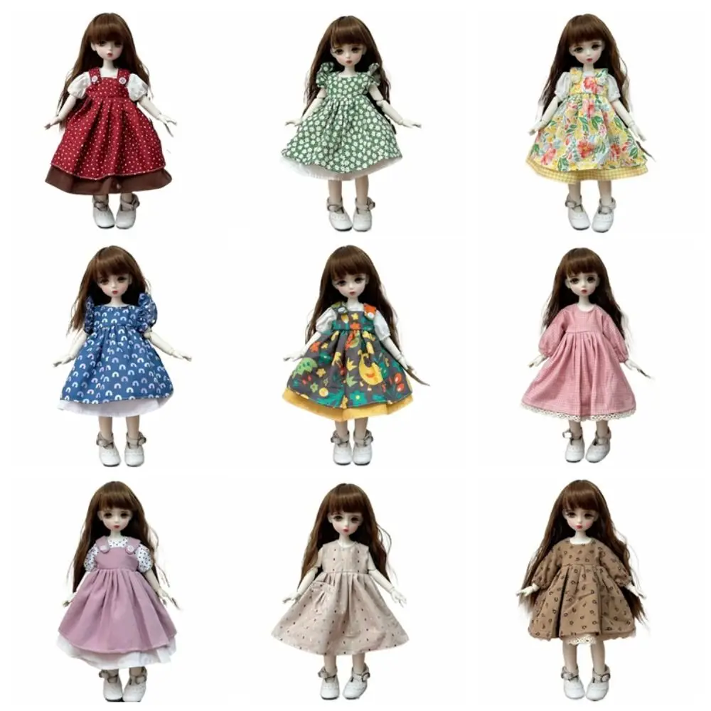 

Casual Wears Doll Elegant Dresses Party Clothes Humanoid Doll 30cm Doll Clothes Cotton Cloth Handmade Doll Princess Skirt