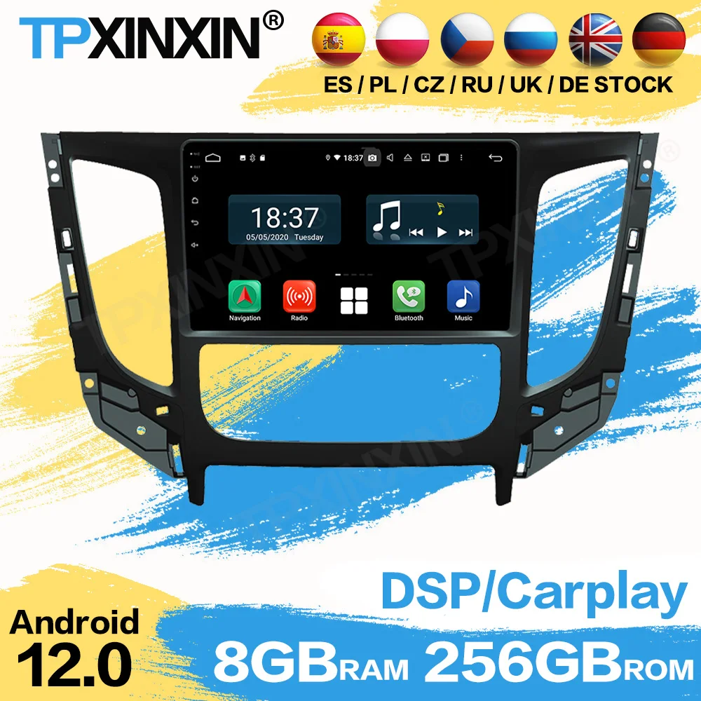 

Car Radio Coche With Carplay Android For Mitsubishi Triton AT 2016 2017 2018 2019 Navi Automotive Multimedia Stereo Receiver