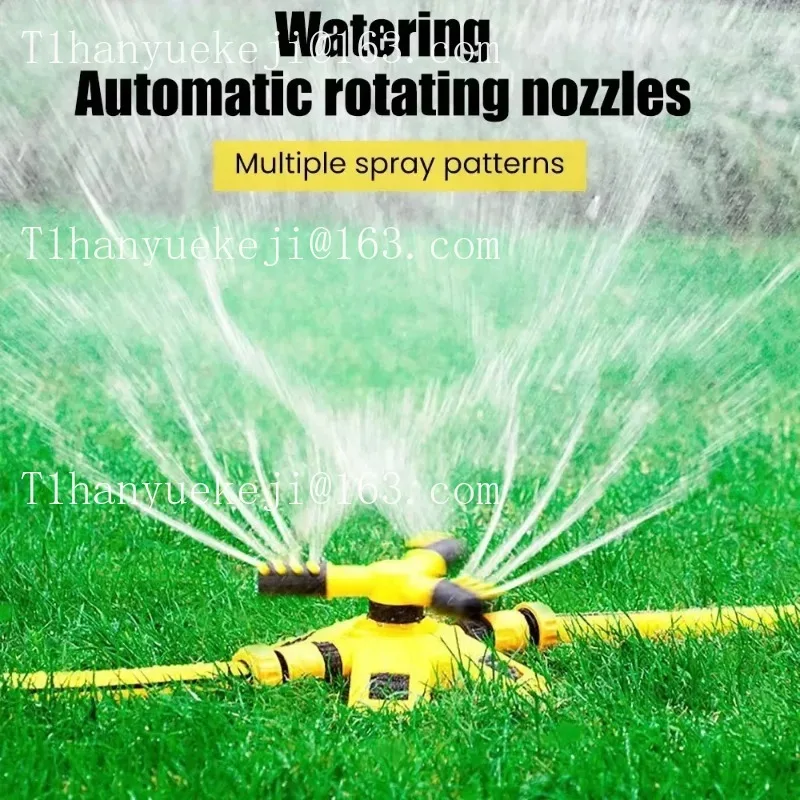 360-degree Automatic Rotating Sprinkler Heads for Nursery Irrigation Rotating Three-pipe Tandem Sprinkler Heads Garden