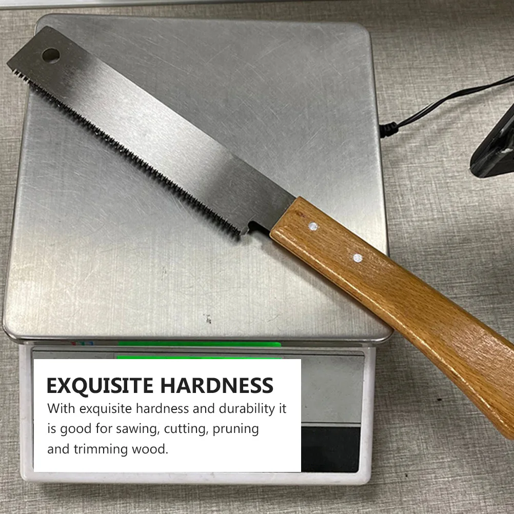 

1Pcs Wood Handle Hand Saw Small Lightweight Fine Tooth Saw for DIY Woodworking Pruning Cutting Precision Tool Hand