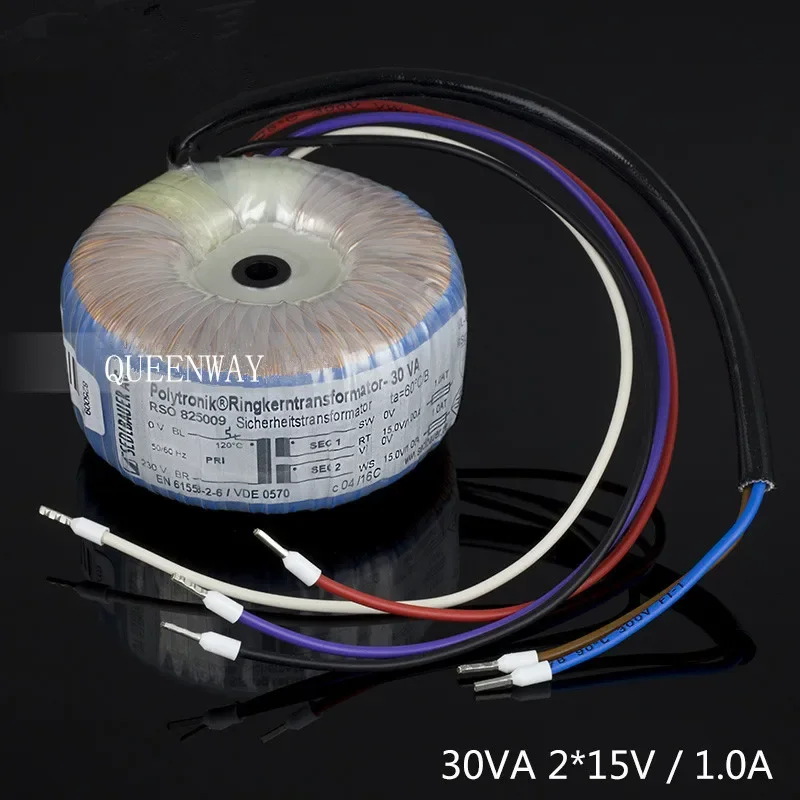 T-007 30VA 2*15V 1.0A Original German Sedlbauer Toroidal Transformer Lehmann Factory Transformer