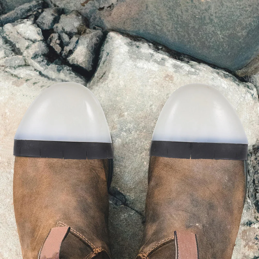 

1Pair Protective Toe Caps for Work Shoes Impact Puncture Resistant Safety Foot Protectors Long Wear Construction Sites Factories