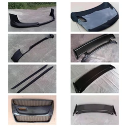 Front Rear Lip Side Skirt Carbon Fiber Resin Engine Cover for Suzuki Swift ZC32S Grille Tail Wing Convert Kit Car Accessories