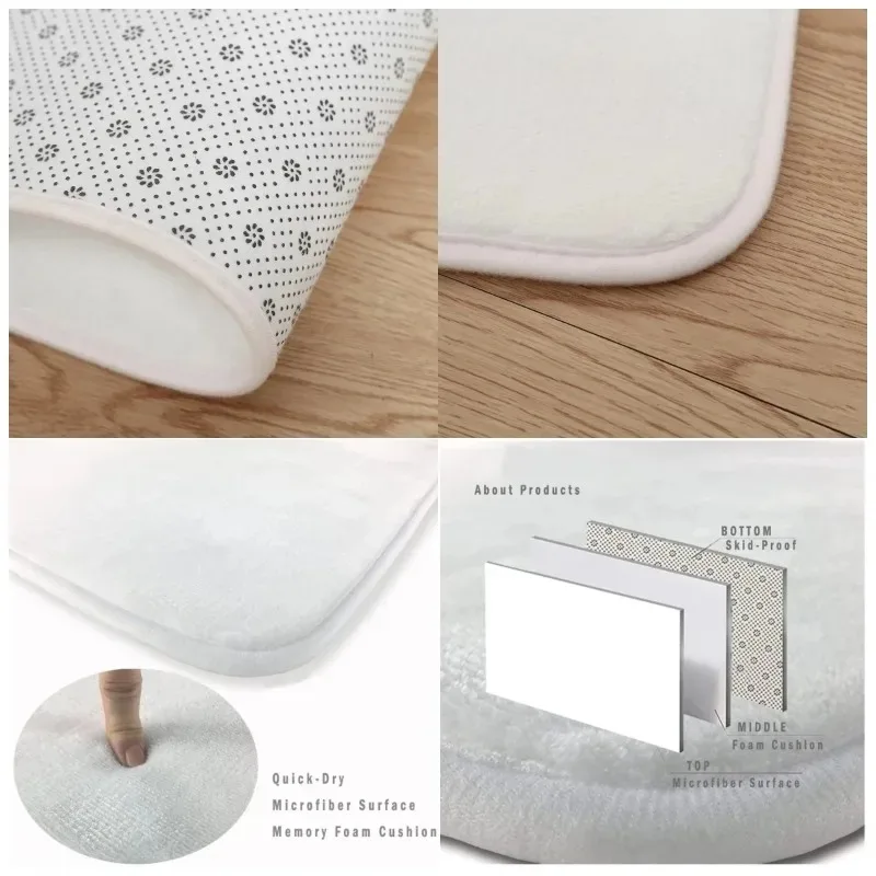 تقليد جوز الهند النخيل القدم حصيرة الفانيلا الماس شبكة على شكل مدخل مكافحة زلة البساط إزالة الغبار وفرك ضد السجاد التربة #5