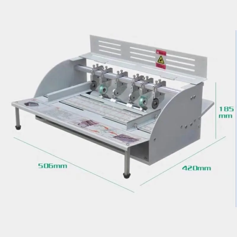 

220/110V Electric Paper Creasing Machine Paper Creaser Scorer Paper Cutter Perforating Machine Speed-adjustable Creasing Machine
