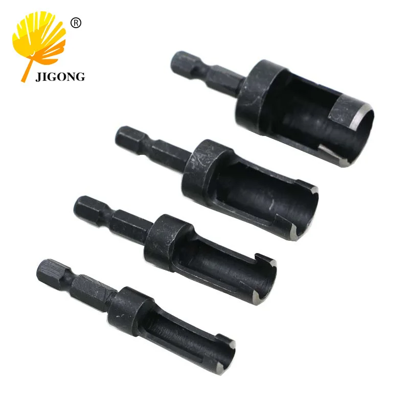 Cork Drill Hexagonal Shank Reamer, Carbon Steel Cork Knife, Woodworking Bit, Tubular Log Dowel Bit