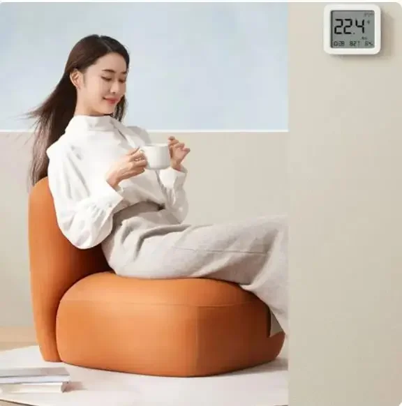جهاز قياس درجة الحرارة والرطوبة الذكي بتقنية البلوتوث من Xiaomi mijia، مقياس حرارة منزلي، مقياس رطوبة داخلي