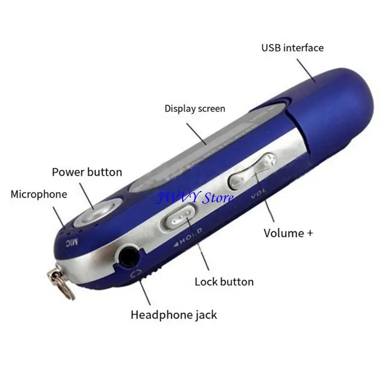 573A MP3 Player With LCD Display Use 3A Battery And Expandable TF Card Slot