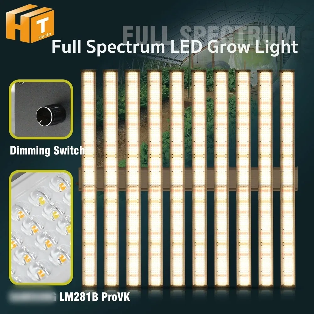 800W 1000W Full Spectrum LED Grow Light AC100-277V LM281B ProVK High BrightnessFor Plant Growth IP65 Waterproof