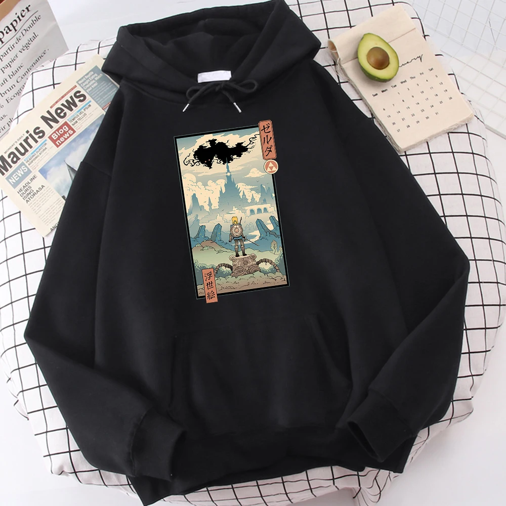 

Ukiyoe японская культура с принтом мужская толстовка хипстерская осенняя брендовая толстовка с капюшоном Harajuku повседневный пуловер топы удобные