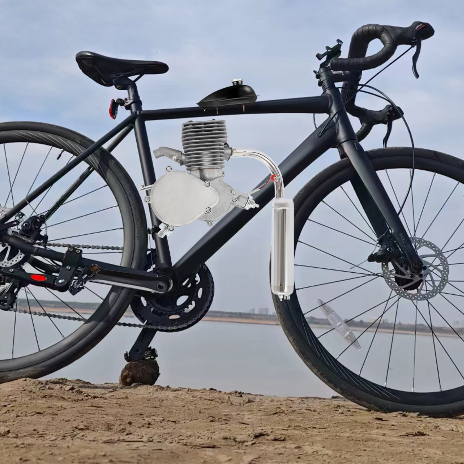 44 Tooth 100cc Bike Gasoline Engine Kit, High Performance Motor Replacement Set, Engine Parts Kit for DIY Bicycle Motor Upgrade