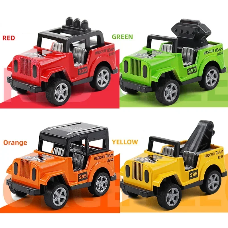 2024 NEW Jeep Car Model Pull Back Vehicle Off-road Inertia Car Decoration Ornaments Kids Children Boy Mini Car Toys Gifts 1pc