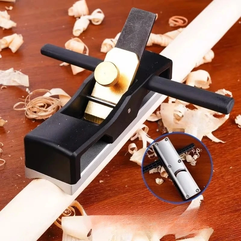 For Round Wooden Stick Making Carpentry Aluminum Alloy Bottom Circular Arc Chamfering Planer Concave Bottom Hand Push Planer