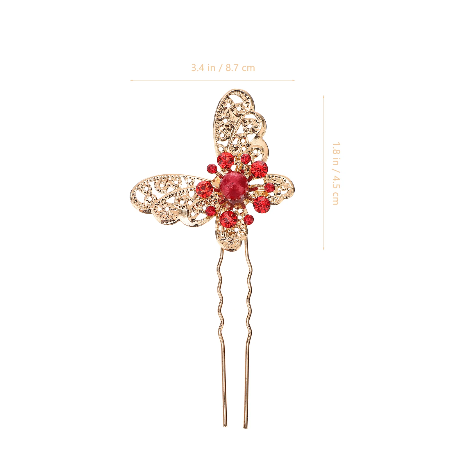 

12pcs Pearl Butterfly Clip Zinc Alloy Crystal Women Hair Pin Bridal Wedding Accessories Women Hair Pins Banquet Gifts