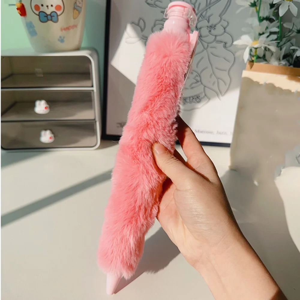 

Press To Move Cute Giant Ballpoint Pen Pink Creative Cute Plush Pen Gyration Blue Pressing Pressure Reducing Pen Students
