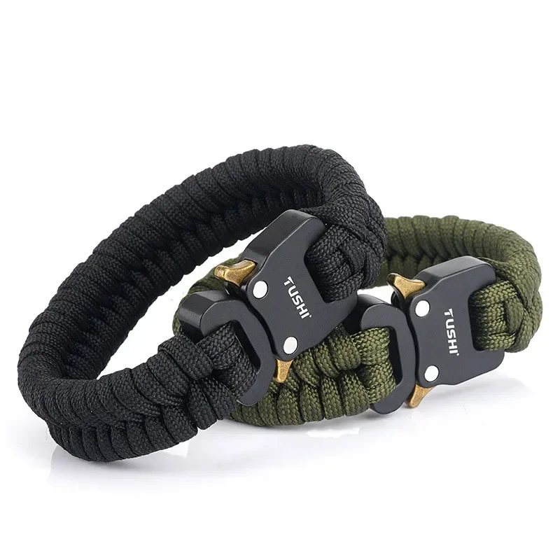 MINDGEM Outdoor Survival Multifunctional Bracelet Woven Seven Core Umbrella Rope Outdoor Emergency Tool Cobra Buckle Bracelet